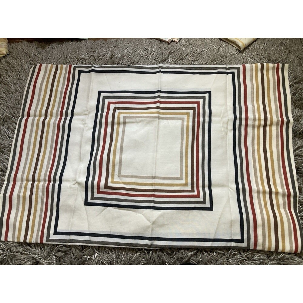 Vera Neumann Vintage Burlington standard pillowcase geometric “equation” Pattern